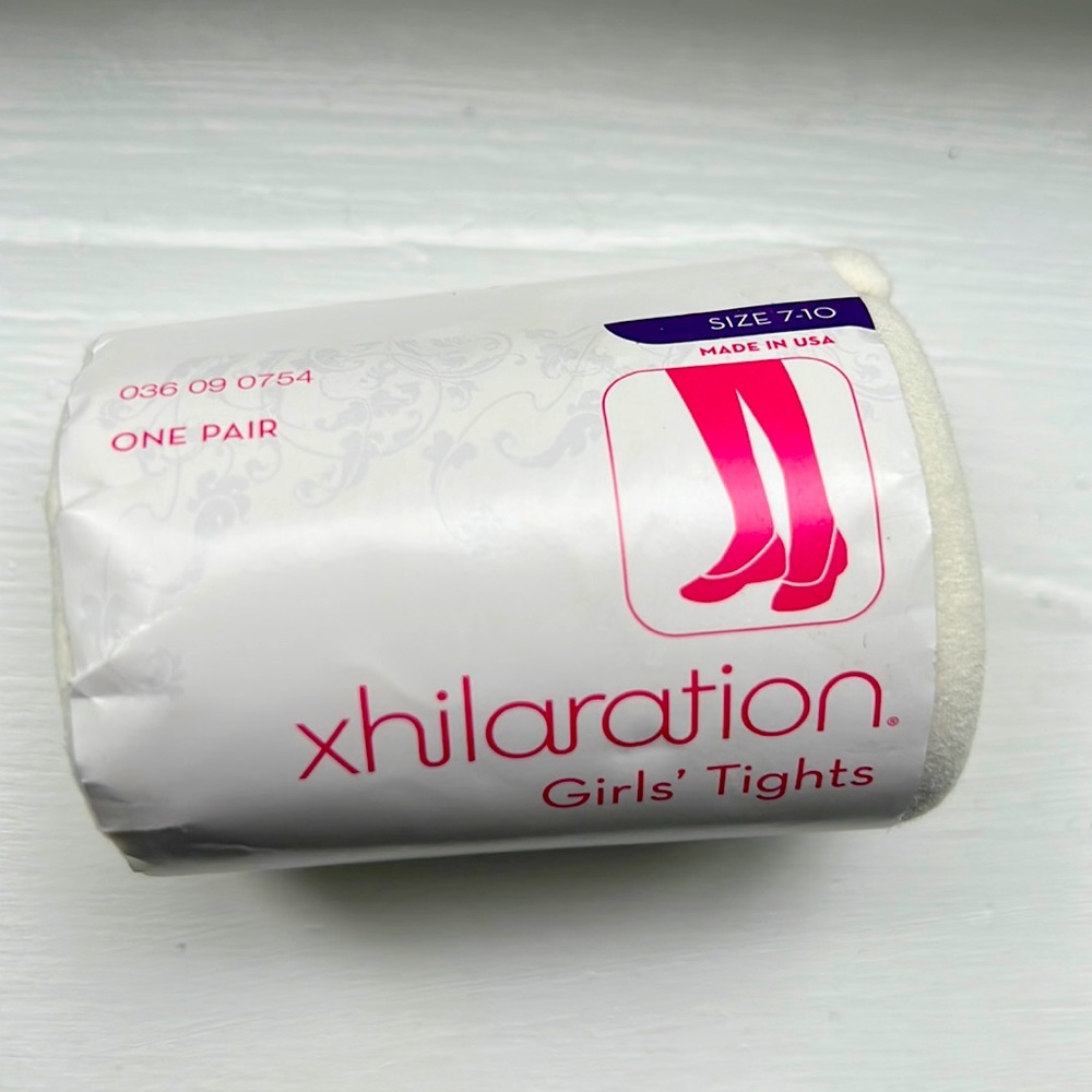 Brand New White Size 7-10 Girls Tights